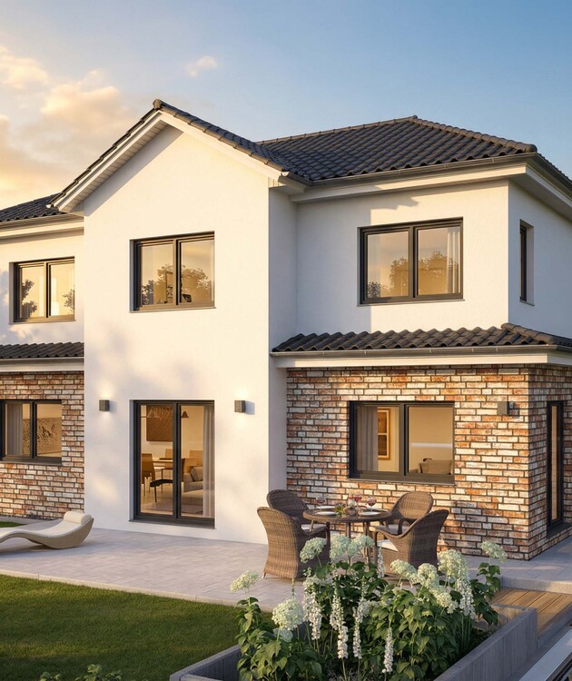 Stadthaus / Stadtvilla S-154 in 1-geschossiger Bauweise Stadthaus / Stadtvilla S-154 in 1-geschossiger Bauweise