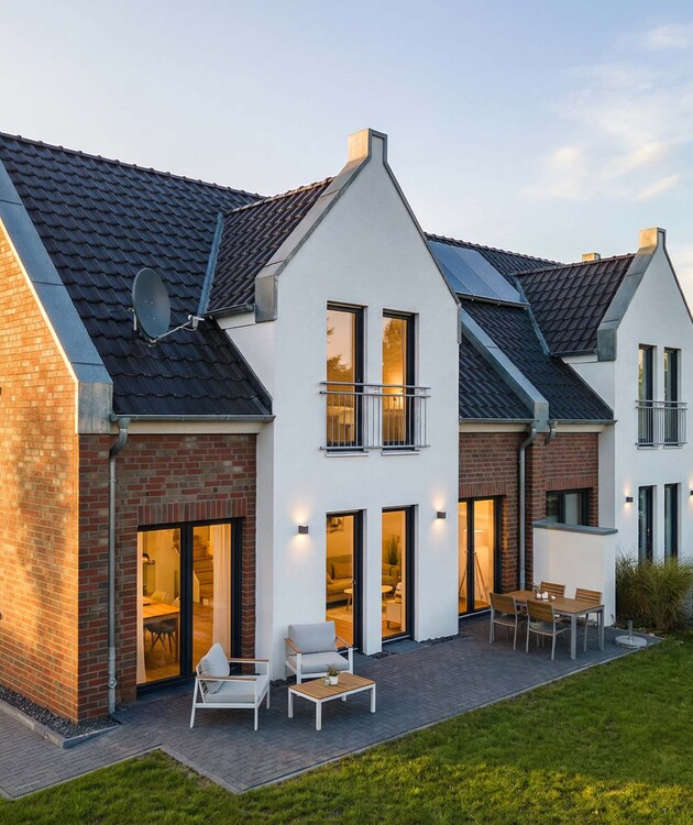 Doppelhaus LA-134 mit moderner Giebelarchitektur Doppelhaus LA-134 mit moderner Giebelarchitektur