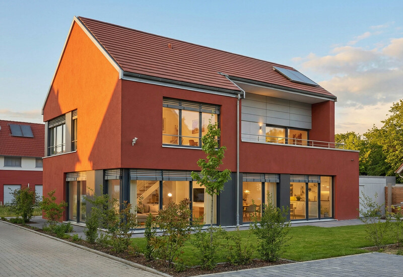 Passivhaus in Hannover - Gross Buchholz - Baugebiet Rehmer Feld Passivhaus in Hannover - Gross Buchholz - Baugebiet Rehmer Feld