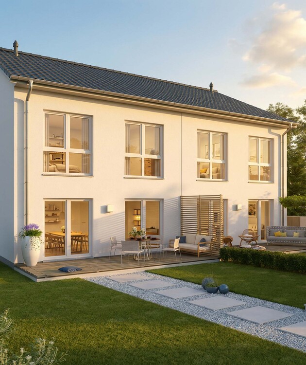 Doppelhaus S-120 mit Satteldach